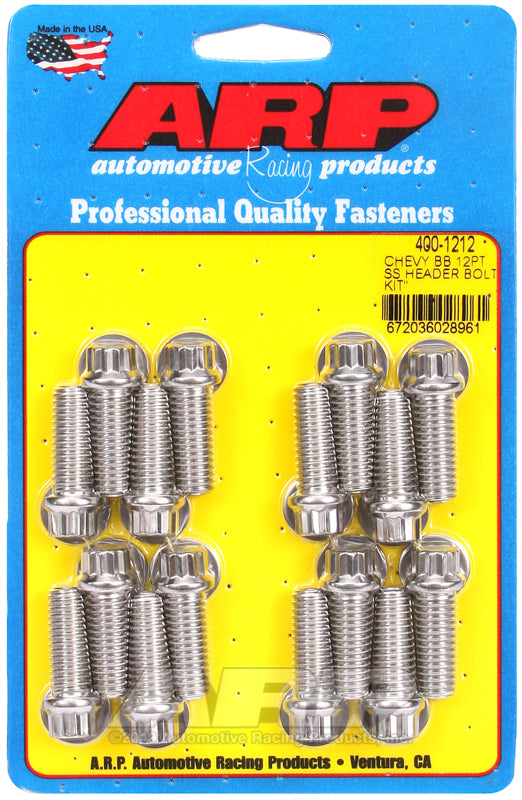 ARP BB Chevy 12pt Header Bolt Kit - 400-1212