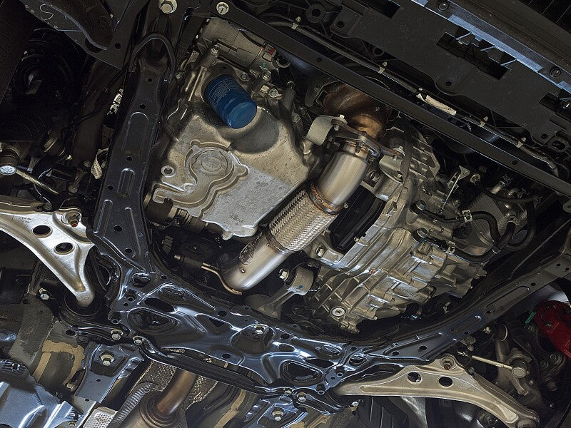 aFe Twisted Steel 3in Rear Down-Pipe/Mid Pipe 2017+ Honda Civic Type R I4 2.0L (t) - 49-36617