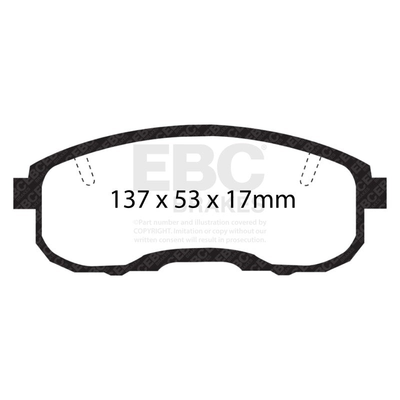 EBC 95-99 Infiniti I30 3.0 Redstuff Front Brake Pads - DP31752C
