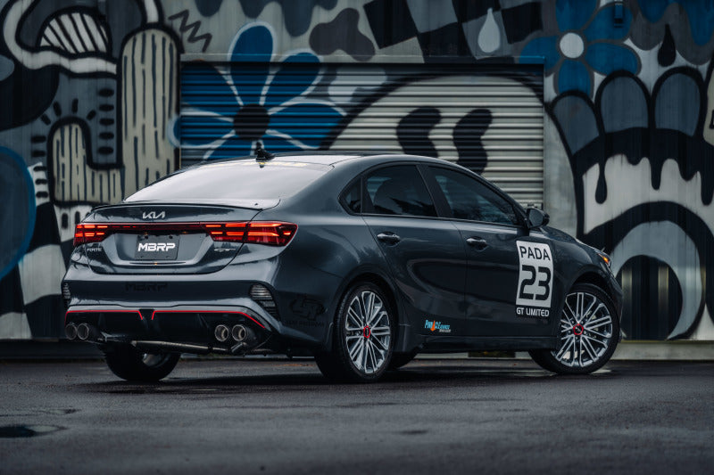 MBRP 2022-2023 Kia Forte GT 1.6L Turbo2.5in Axle-Back Dual Split Rear w/ Quad Carbon Tips - S47113CF