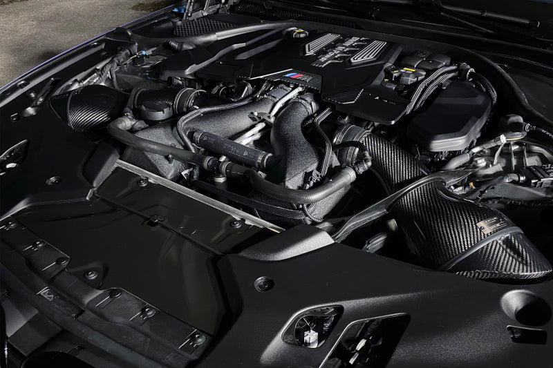 CSF 16-21 BMW M5 (F90) / 17-21 BMW M8 (F91/F92/F93) Twin Charge-Air-Cooler Set - Crinkle Black - 8178
