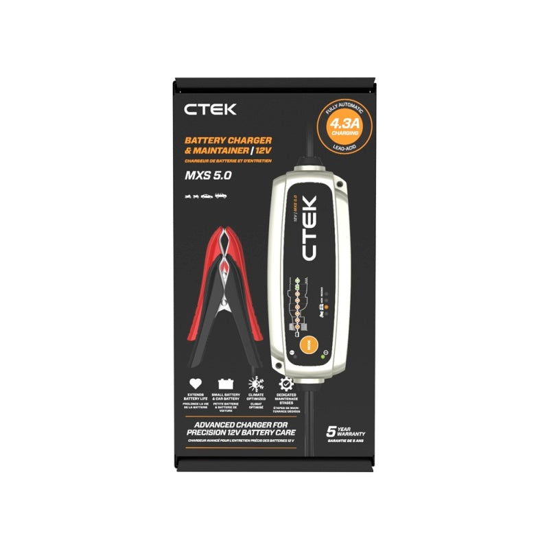 CTEK Battery Charger - MXS 5.0 4.3 Amp 12 Volt - 40-206