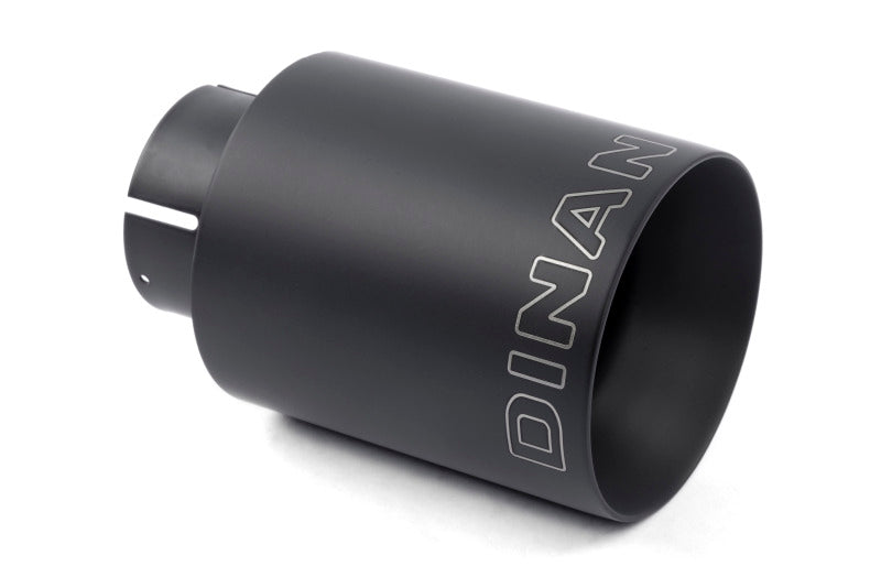 Dinan Double-Walled 4in Clamp-On Exhaust Tip - Black - 4in Outlet / 2.75in Inlet - D663-0556-BOX