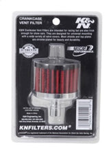 Load image into Gallery viewer, K&amp;N Steel Base Crankcase Vent Filter .5in Vent OD x 2in OD x 1.5in Height - 62-1010
