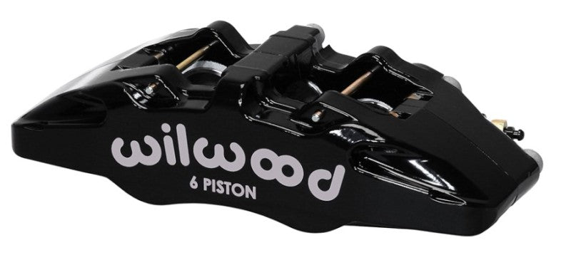 Wilwood Caliper-Forged Dynapro 6 5.25in Mount-Red-R/H 1.62/1.38in/1.38in Pistons .81in Disc - 120-13428-RD