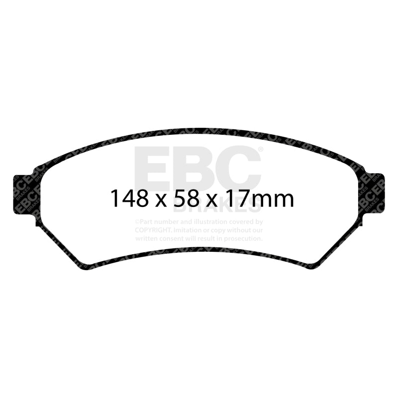 EBC 05-09 Buick Allure (Canada) 3.6 Yellowstuff Front Brake Pads - DP41727R