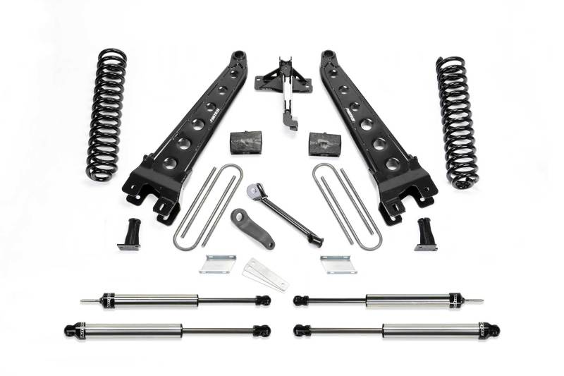Fabtech 17-21 Ford F250/F350 4WD Diesel 4in Rad Arm Sys w/Coils & Dlss Shks - K2215DL