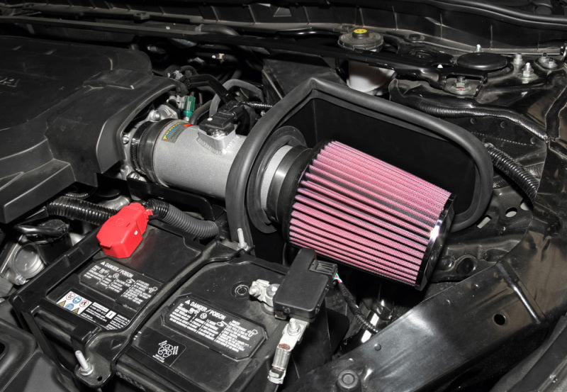 K&N 13-14 Honda Accord 3.5L V6 69 Series Typhoon Air Intake System - Silver Cold Air Intake Kit - 69-1212TS