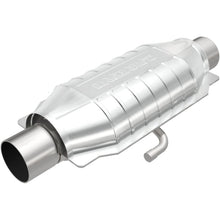 Load image into Gallery viewer, MagnaFlow Universal Catalytic Converter 2.25in Inlet/Outlet Center/Center Oval Rear (California) - 338015