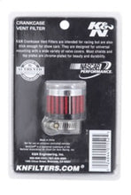 Load image into Gallery viewer, K&amp;N Rubber Base Crankcase Vent Filter - 0.55in Flange ID 1.375in OD 1.125in Height - 62-2480