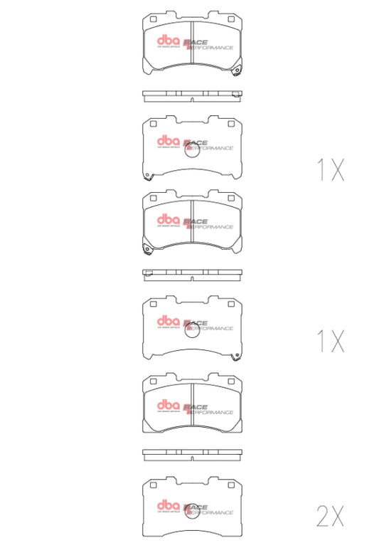 DBA 2022+ Toyota GR Corolla RP Performance Front Brake Pads - DB15147RP