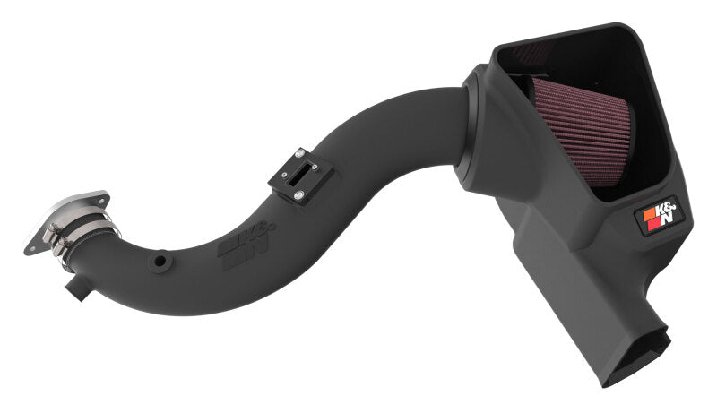 K&N 2024 Ford Mustang Ecoboost L4-2.3L F/L Turbo AirCharger - Cold Air Intake System - 63-2627