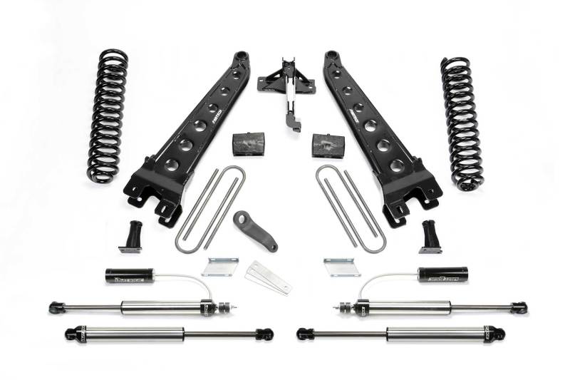 Fabtech 17-21 Ford F250/350 4WD Diesel 6in Rad Arm Sys w/Coils & 2.25 Dl Resi Frt & Dl Rr Shks - K2293DL