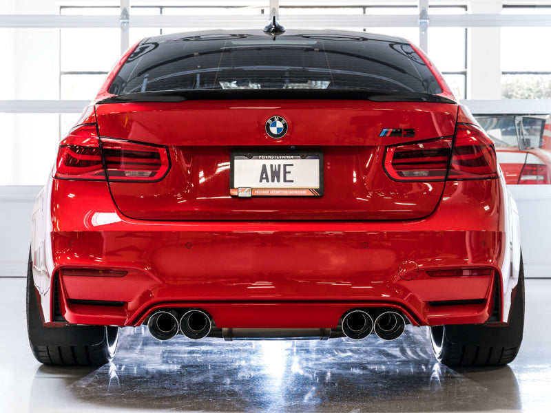 AWE Tuning BMW F8X M3/M4 SwitchPath Cat-Back Exhaust - Chrome Silver Tips - 3025-42070