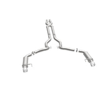 Load image into Gallery viewer, MagnaFlow Cat Back, SS, 3in, Competition, Dual Split Polished 4.5in Tips 2015 Ford Mustang GT V8 5.0 - 19101