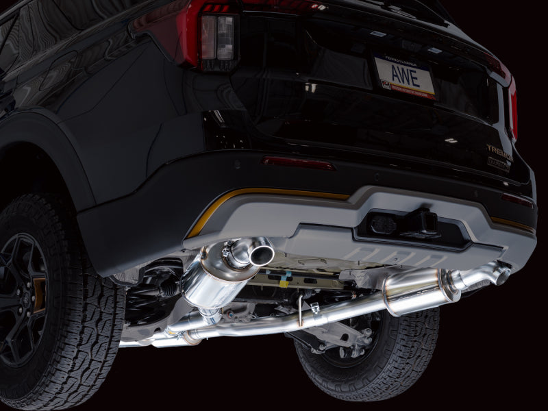 AWE Tuning 2021+ Ford Explorer Tremor 3.0TT 0FG Dual Rear Exit Exhaust w/ Bash Guard - 3015-28625