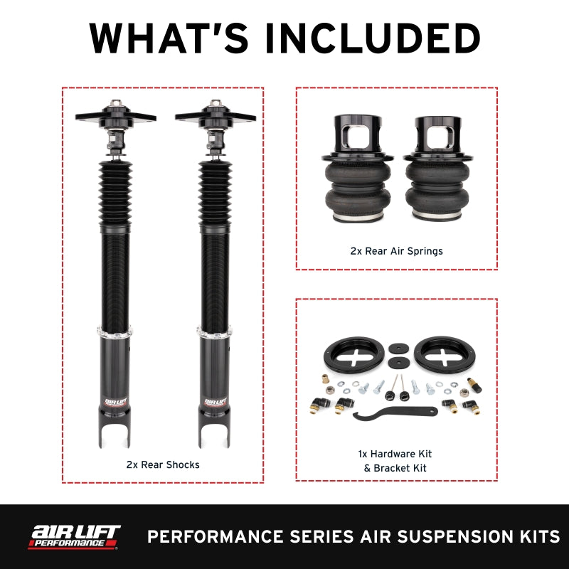 Air Lift Performance 09-13 Infiniti G37 / 09-20 Nissan 370z Rear Air Suspension Kit - 76510