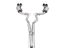 Load image into Gallery viewer, AWE Tuning 2018+ Ford Mustang GT (S550) Cat-Back Exhaust - Touring Edition (Quad Diamond Black Tips) - 3015-43106