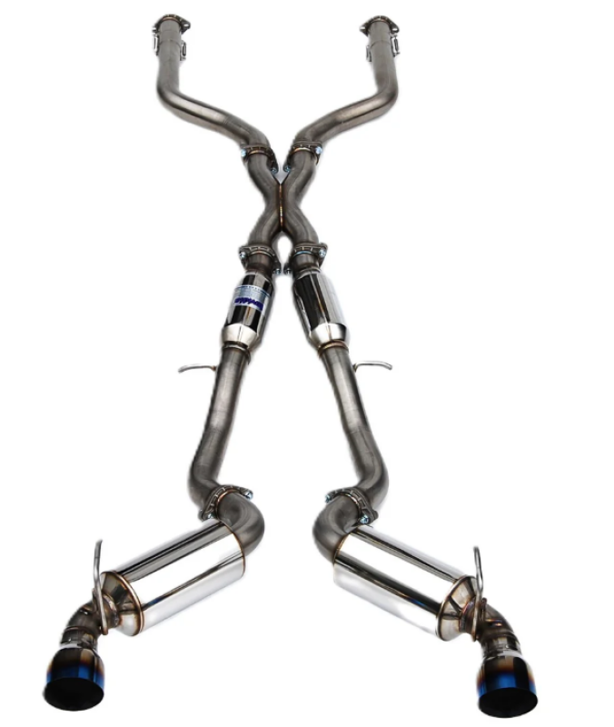 Invidia 2022+ Nissan Z 70mm N1 Cat Back Exhaust - TI Tips - HS22N4Z7GD1STL