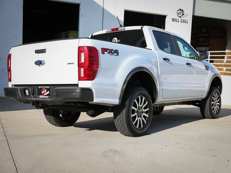 aFe Rebel Series 3in Cat-Back Exhaust Side Exit w/ Polished Tips 19-20 Ford Ranger L4-2.3L (t) - 49-33119-P