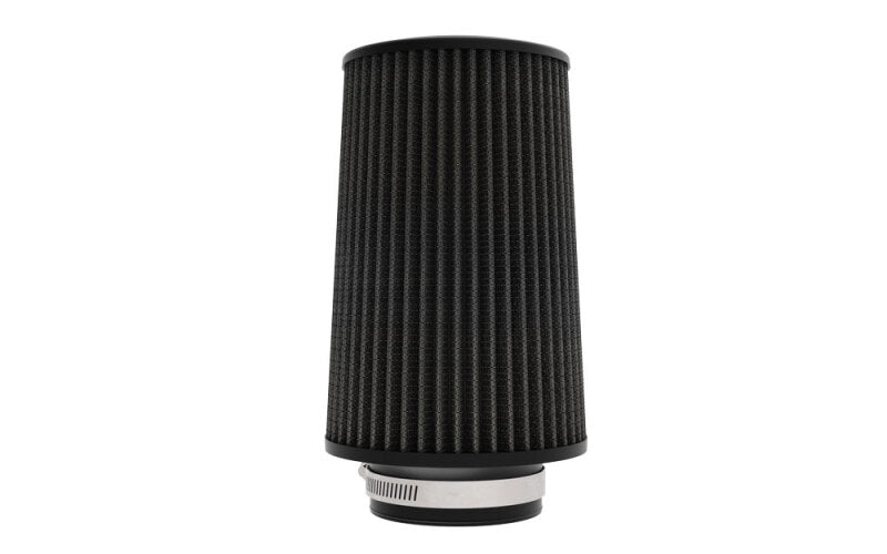 K&N Universal Clamp-On Air Filter 3-1/2in Flange ID 6in Base 5-1/4in Top 9in Height - RU-3111HBK