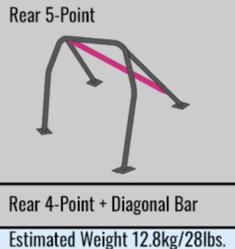 Cusco D1 Chromoly 5-PT Roll Cage Subaru Nissan GT-R (R35)S/O/No Cancel) Chromoly/Blue - 289 261 DLHD