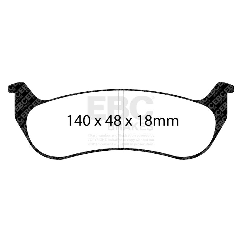 EBC 05-07 Chrysler Pacifica 3.5 Greenstuff Rear Brake Pads - DP21668