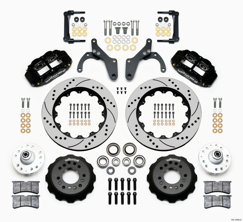 Wilwood Narrow Superlite 6R Front Hub Kit 14.00in Drilled 59-64 Chevy Impala / 63-64 Corvette - 140-12465-D
