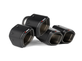 Akrapovic 2024+ BMW M5 (G90,G99) Hexagonal Carbon Fiber Tail Pipe Set