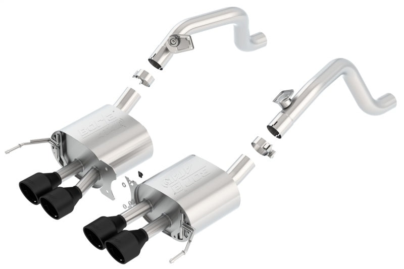 Borla 14-18 C7 Corvette Stingray Axle-Back ATAK Exhaust 2.75in To Muffler Dual 2.0in Out 4.25in Tip - 11869CB