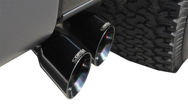Corsa 2011-2014 Ford F-150 Raptor 6.2L V8 133in Wheelbase Black Xtreme Cat-Back Exhaust - 14759BLK