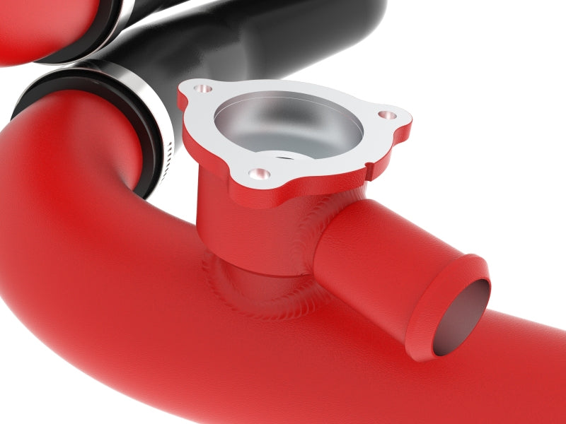 aFe 22-24 Ford Bronco Raptor BladeRunner Aluminum Hot and Cold Charge Pipe Kit Red - 46-20754-R