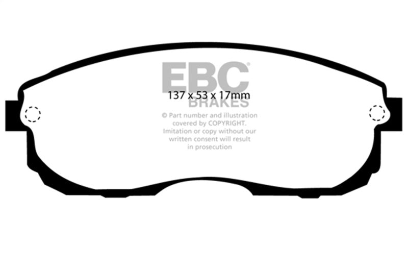 EBC 99-01 Infiniti G20 2.0 Redstuff Front Brake Pads - DP3775C