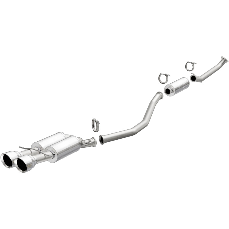 MagnaFlow 2017+ Honda Civic 1.5L 409 SS Single Exit Polished 4.5in Dual Tips Cat-Back Exhaust - 19394
