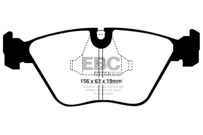 EBC Racing 92-95 BMW M3 3.0L (E36) RP-X Front Brake Pads - DP8689RPX