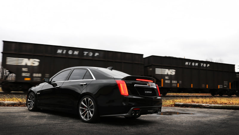 Corsa 2016-2019 Cadillac CTS V 6.2L V8 2.75in Black Xtreme Axle-Back Exhaust - 14358BLK