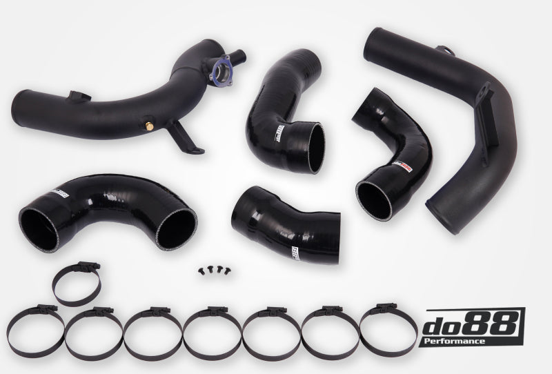 do88 VAG 2.0 TSI EA888 Gen4 (300hp+) do88 Intercooler Pressure Pipes Black Hoses - TR-340-DO88-1-S