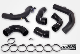 do88 VAG 2.0 TSI EA888 Gen4 (300hp+) do88 Intercooler Pressure Pipes Black Hoses - TR-340-DO88-1-S