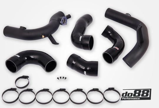 do88 VAG 2.0 TSI EA888 Gen4 (300hp+) do88 Intercooler Pressure Pipes Black Hoses - TR-340-DO88-1-S