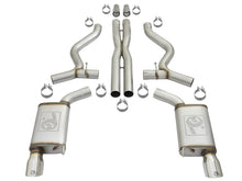 Load image into Gallery viewer, aFe MACHForce XP 3in 304 SS Cat-Back Exhausts w/ Polished Tips 15-17 Ford Mustang GT V8-5.0L/V6-3.7L - 49-33072-1P