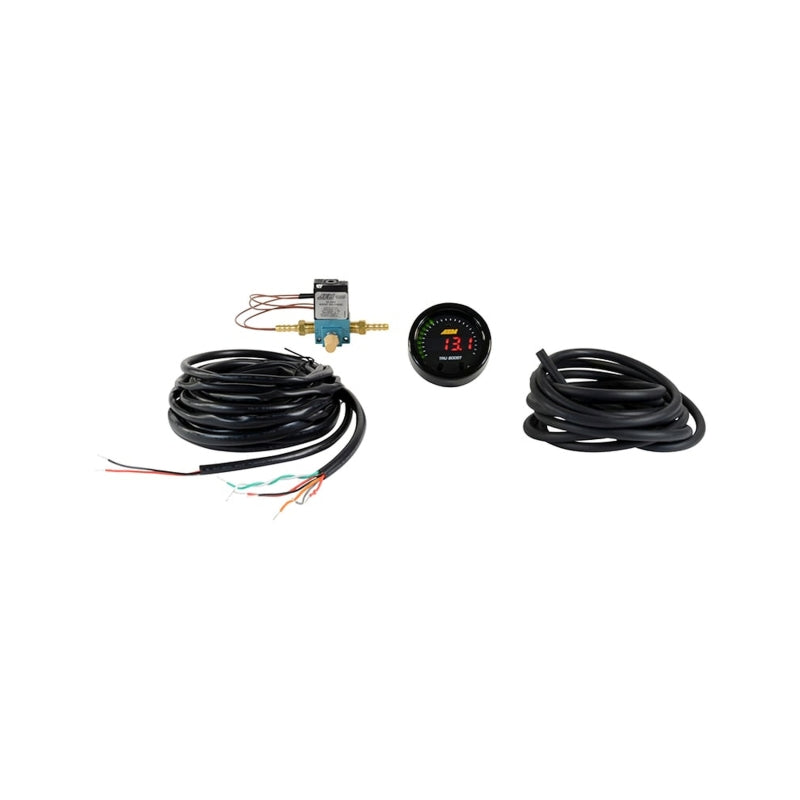AEM X-Series Tru-Boost Controller Gauge w/ Boost Control Solenoid 80PSIg Internal MAP Sensor - 30-0352