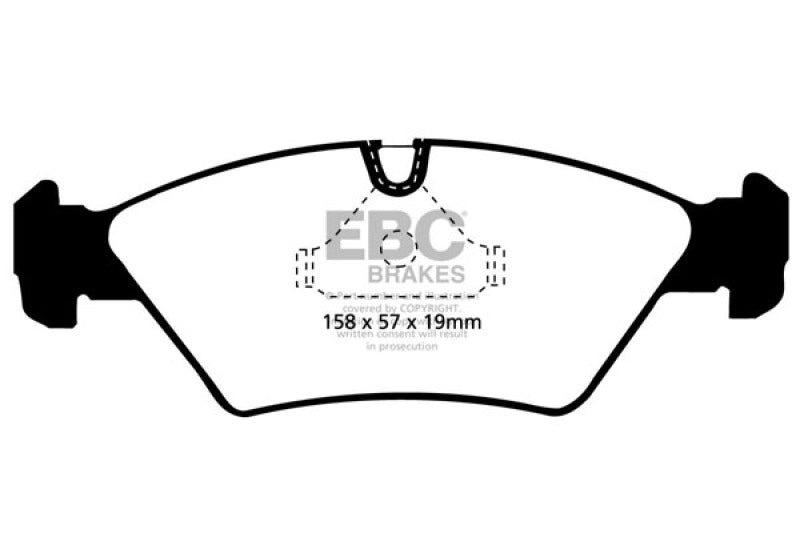 EBC Racing 86-88 BMW M3 (E30) RP-1 Race Front Brake Pads - DP8414RP1