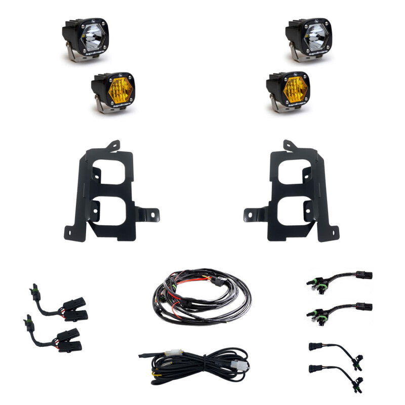 Baja Designs 2020+ GMC 2500/3500 Fog Pocket Kit - 447849
