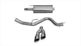 Corsa 15-20 Ford F-150 5.0L V8 (Super Crew Cab) Polished Sport Single Side Dual 4in Tips CB Exhaust - 14837