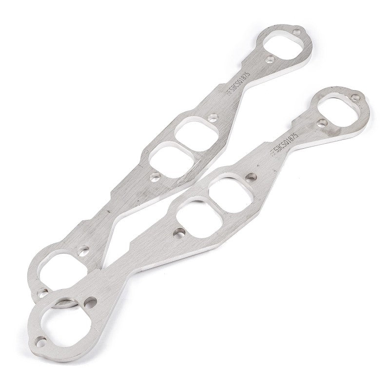 Stainless Works Small Block Chevy Squared Oval Port Header 304SS Exhaust Flanges 1-7/8in Primaries - HFSBCSQ1875