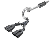 Load image into Gallery viewer, aFe Rebel Series 2.5in 304 SS Cat-Back Exhaust w/ Black Tip 18-20 Jeep Wrangler (JL) - 49-38073-B