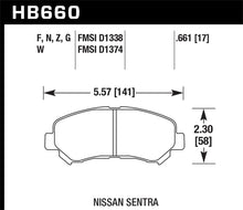 Load image into Gallery viewer, Hawk LTS Street Brake Pads - HB581Y.660