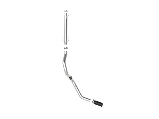 aFe Apollo GT Series 3-1/2in 409 SS Axle-Back Exhaust 17-20 Ford F-250/F-350 Black Tips w/o Muffler - 49-43116NM-B