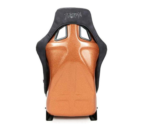 NRG FRP Bucket Seat (Large) Prisma Edition w/ Orange Pearlized Back - Spooky Edition (Spiders/Bats) - FRP-302BK-SPOOKY