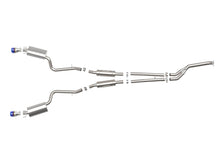 Load image into Gallery viewer, aFe POWER Takeda 16-17 Lexus IS200t L4-2.0L (t) 2.5in-3in 304 SS CB Exhaust w/ Blue Tip - 49-36059-L